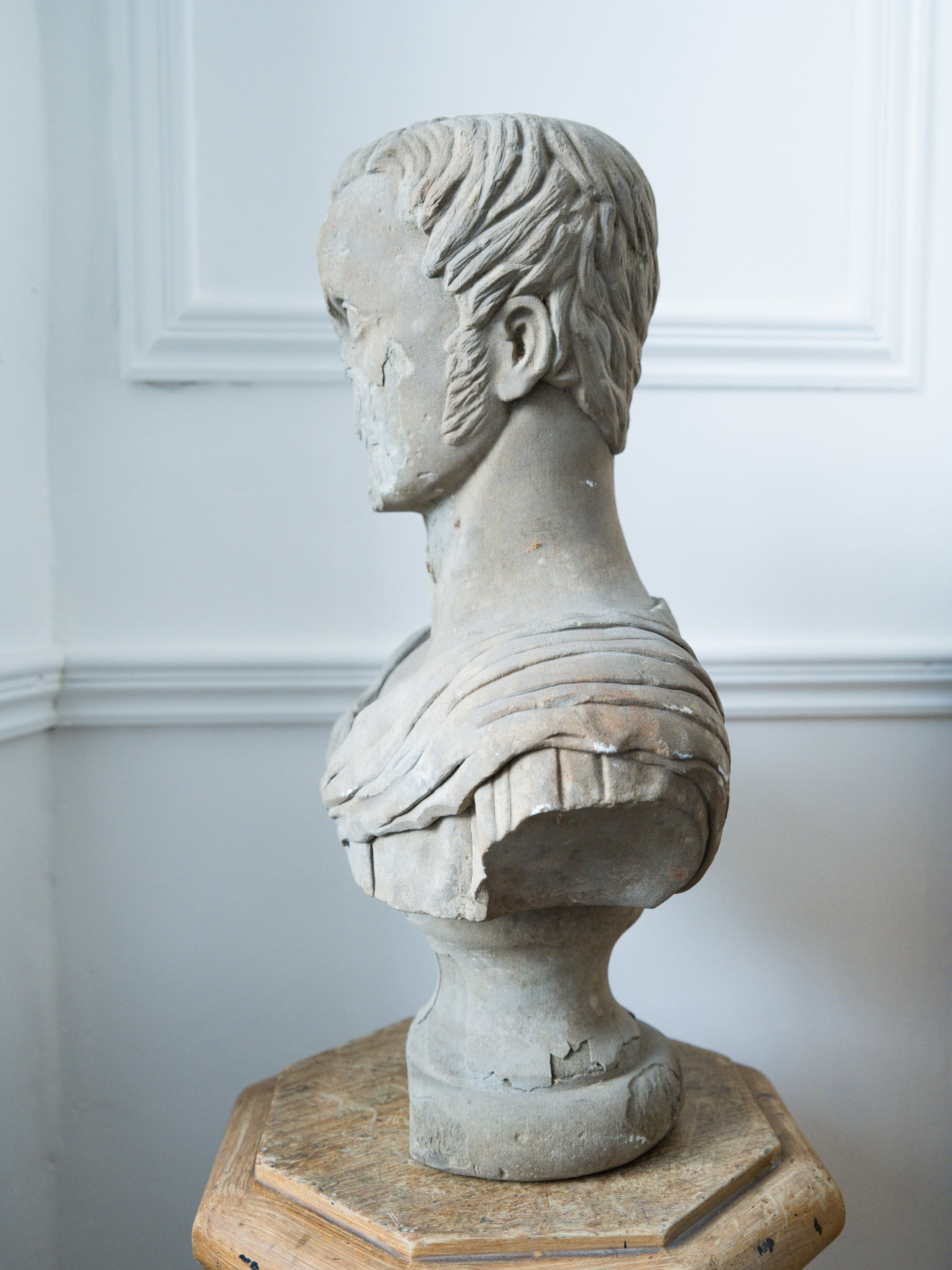 An 18th Century Carved Stone Male Bust