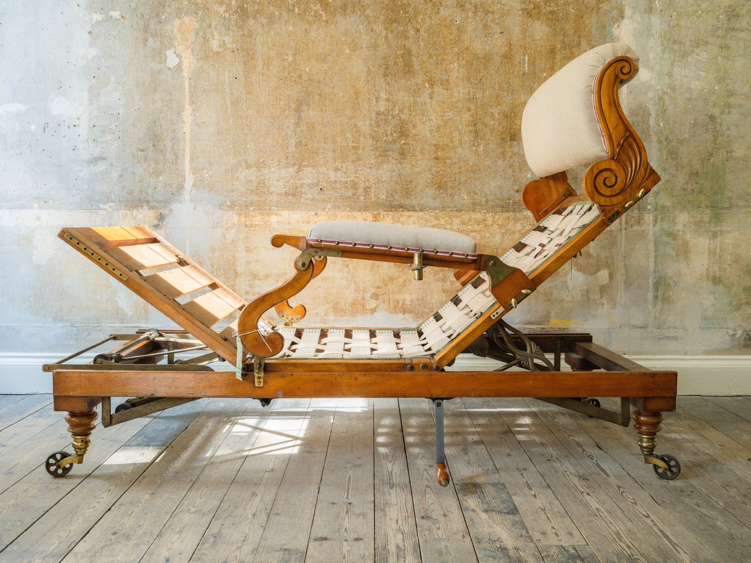 A Large 19th Century Bespoke Day Bed