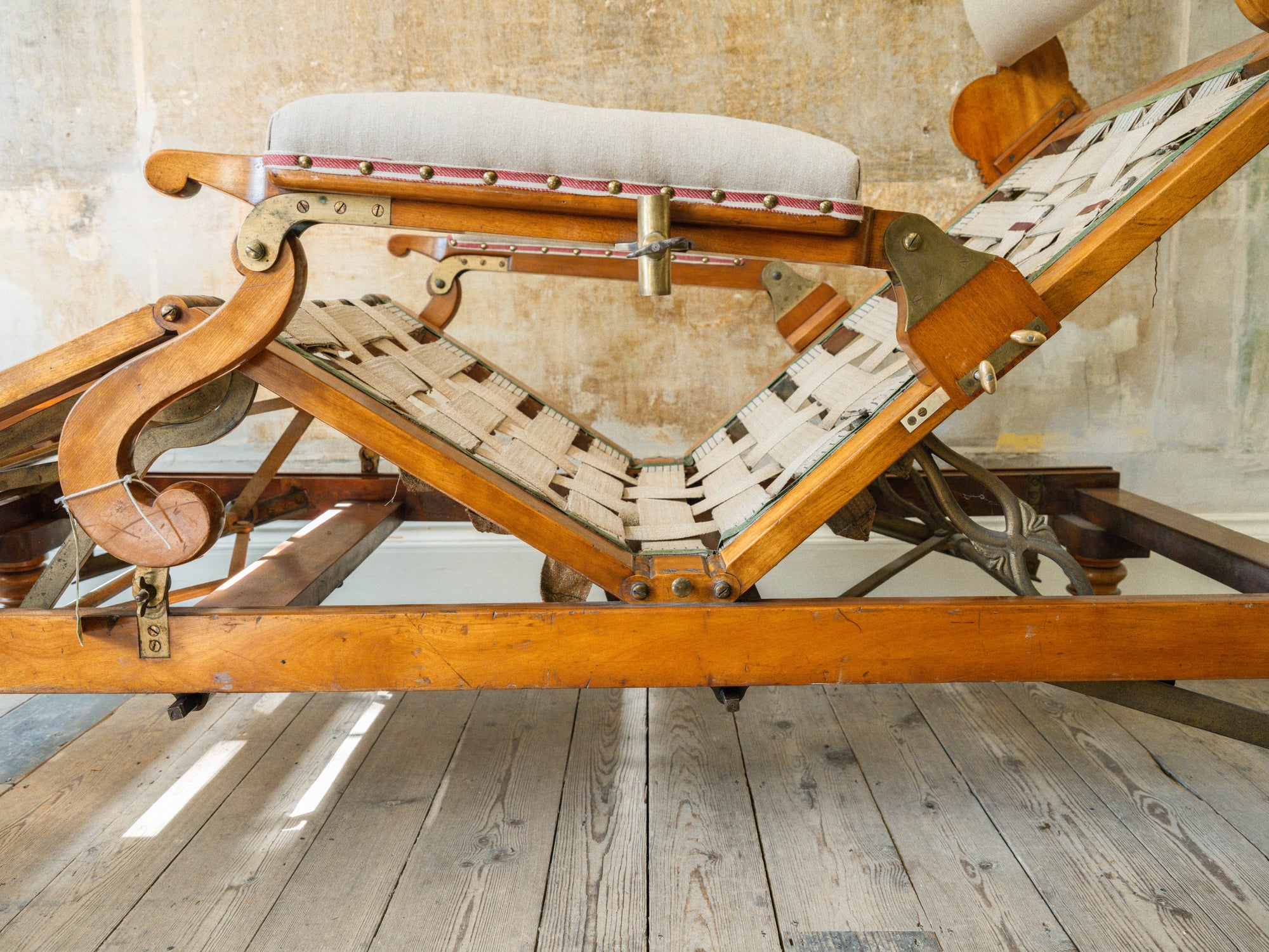 A Large 19th Century Bespoke Day Bed