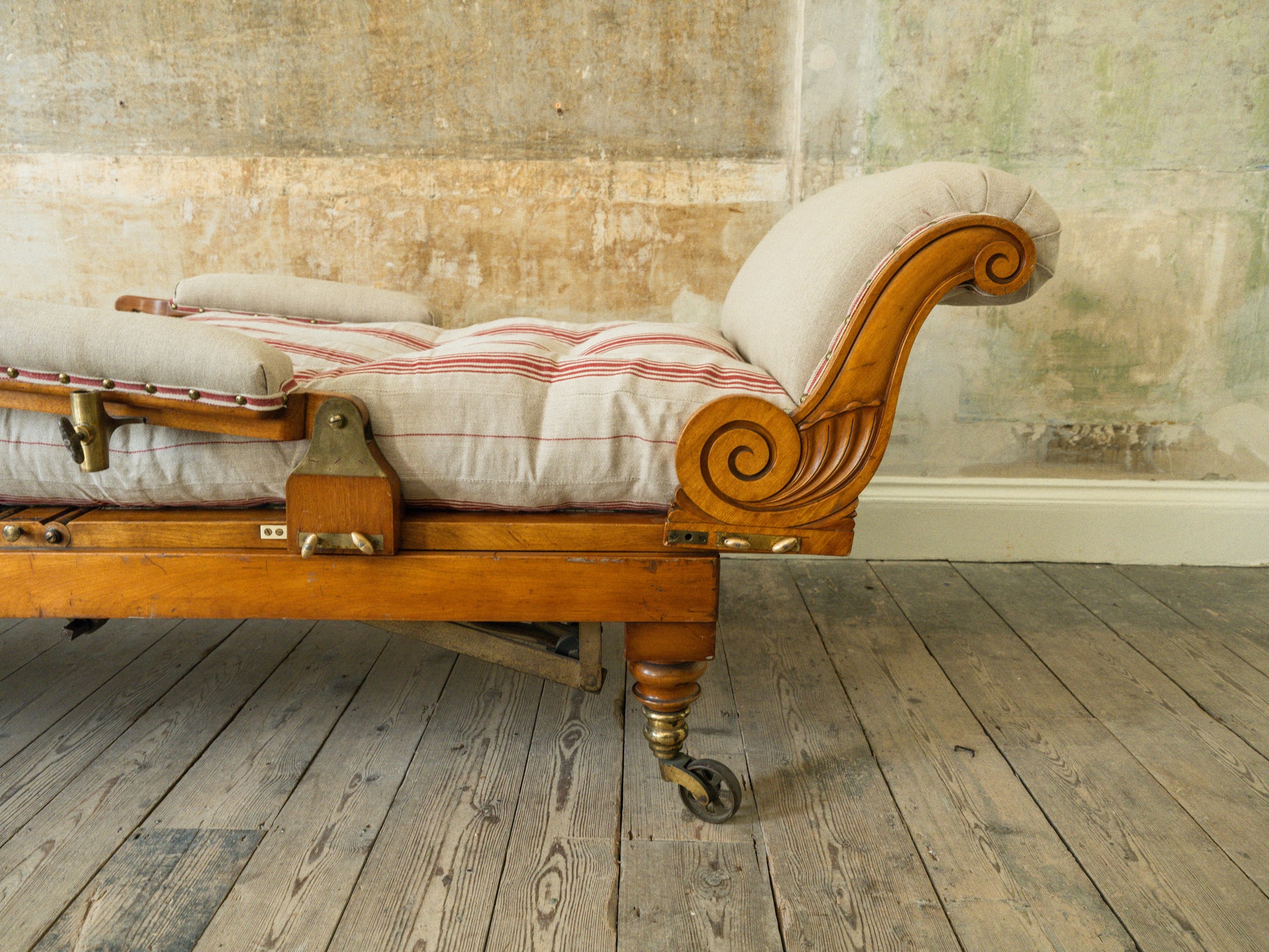 A Large 19th Century Bespoke Day Bed