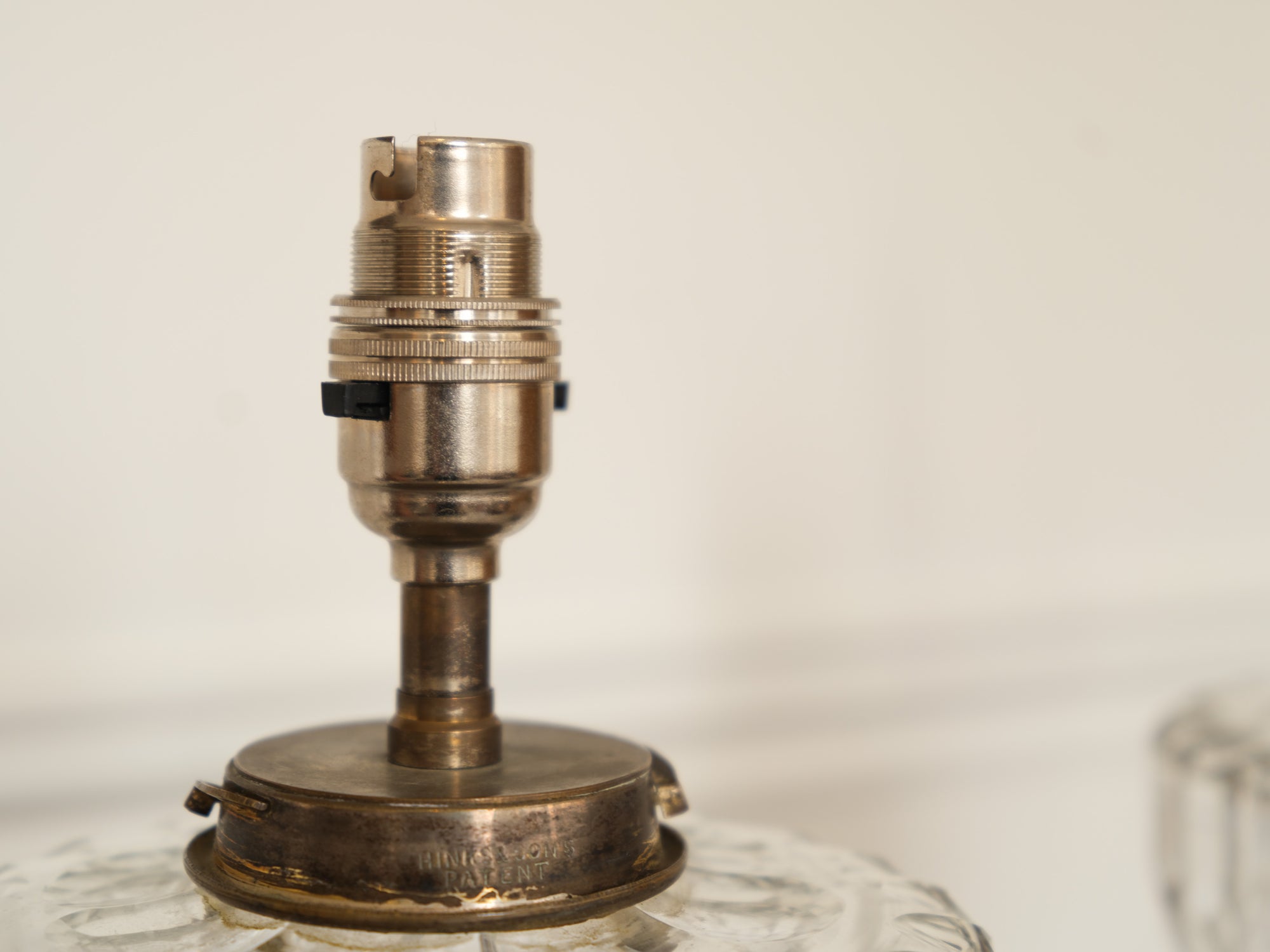 A Pair Of 19th Century Crystal Oil Lamps by Hinks