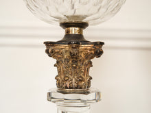 A Pair Of 19th Century Crystal Oil Lamps by Hinks