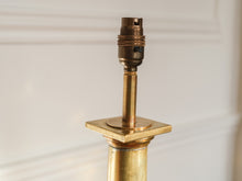 A 19th Century Brass Column Table Lamp