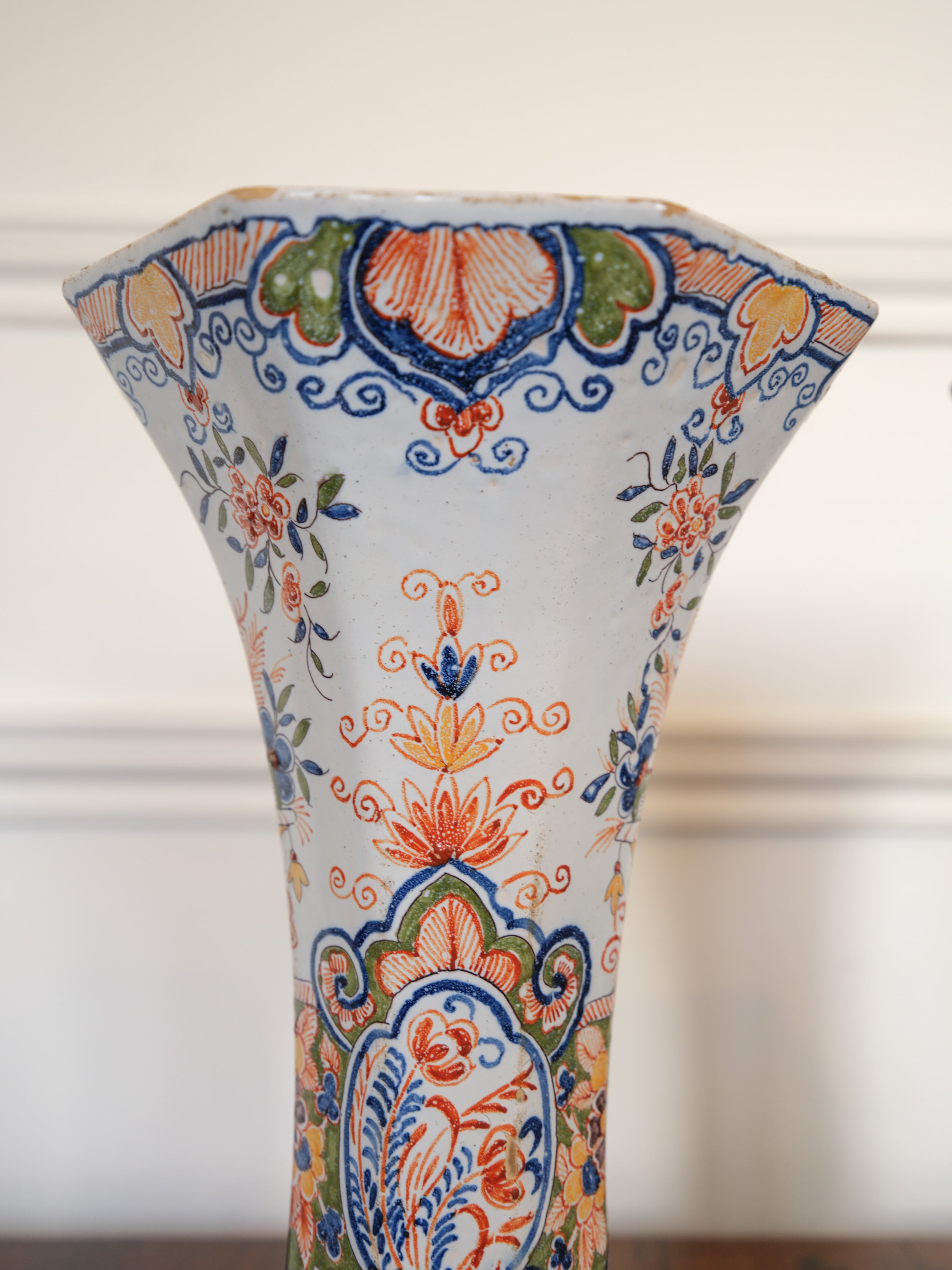 A Pair of Trumpet vases