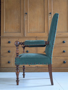 A Pair of 19th Century Walnut Armchairs