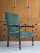 A Pair of 19th Century Walnut Armchairs