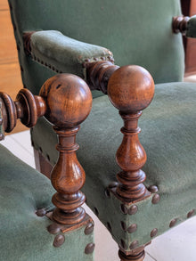 A Pair of 19th Century Walnut Armchairs
