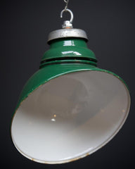 Green Parabolic Pendant Light