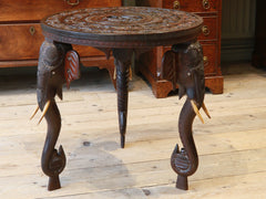 Anglo Indian Elephant Occasional Table