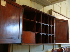 George III Mahogany Wall Cabinet With Pediment