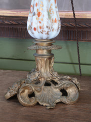 A 19th Century Opaline Glass Table Lamp