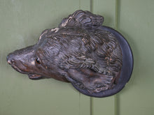 An Austrian Terracotta Dogs Head Mount