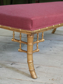 A 19th Century Faux Bamboo Gilt Stool