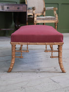 A 19th Century Faux Bamboo Gilt Stool