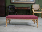 A 19th Century Faux Bamboo Gilt Stool