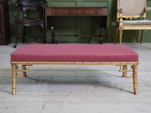 A 19th Century Faux Bamboo Gilt Stool