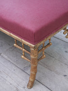 A 19th Century Faux Bamboo Gilt Stool