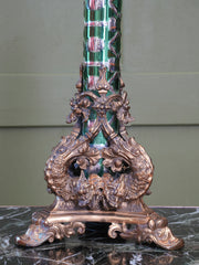 A large Scale 19th Century Cut Glass Table Lamp