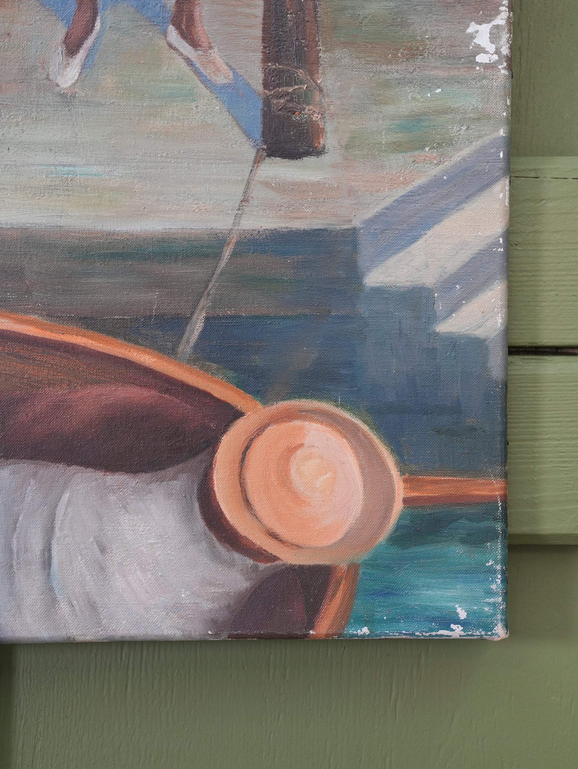 A Caribbean Harbour Oil On Canvas