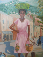 A Caribbean Harbour Oil On Canvas