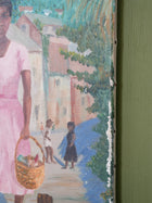 A Caribbean Harbour Oil On Canvas