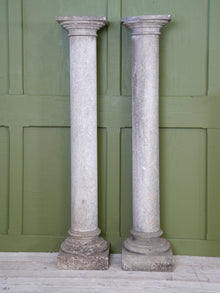 A Pair of 19th Century Marble Columns