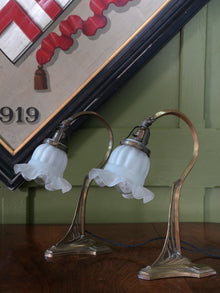 A Pair of Early 20th Century Brass Table Lamps