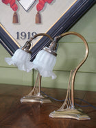 A Pair of Early 20th Century Brass Table Lamps