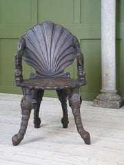 A 19th Century Walnut Grotto Chair