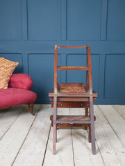 A Walnut Gothic Revival Metamorphic Chair