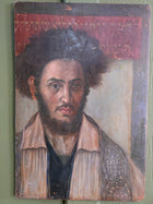 A 19th Century Oil on Board of a Hasidic Jewish Male