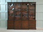A Large George III Mahogany Breakfront Bookcase