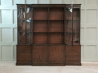 A Large George III Mahogany Breakfront Bookcase