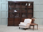 A Large George III Mahogany Breakfront Bookcase