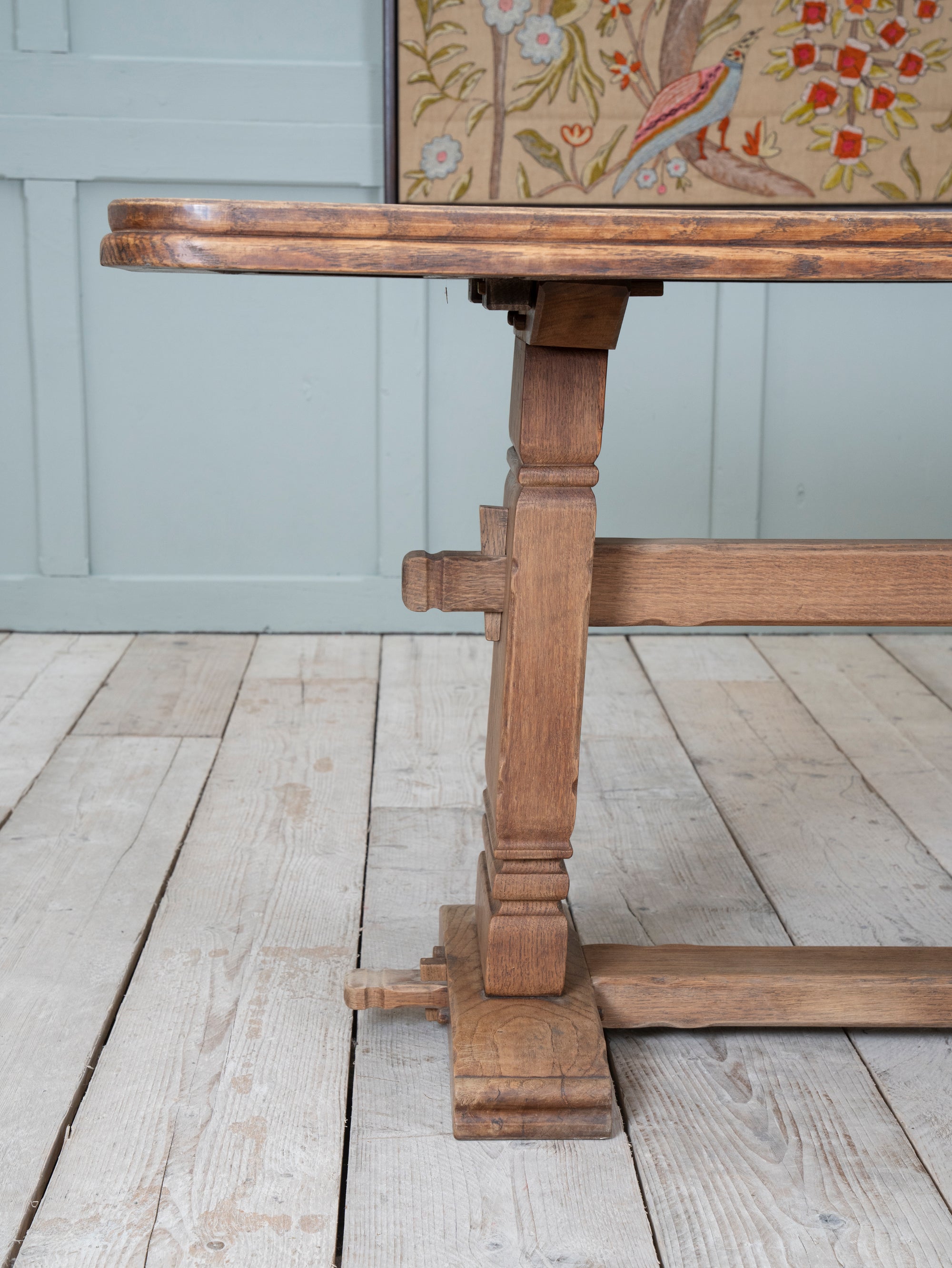 English Oak Arts & Crafts Refectory Table