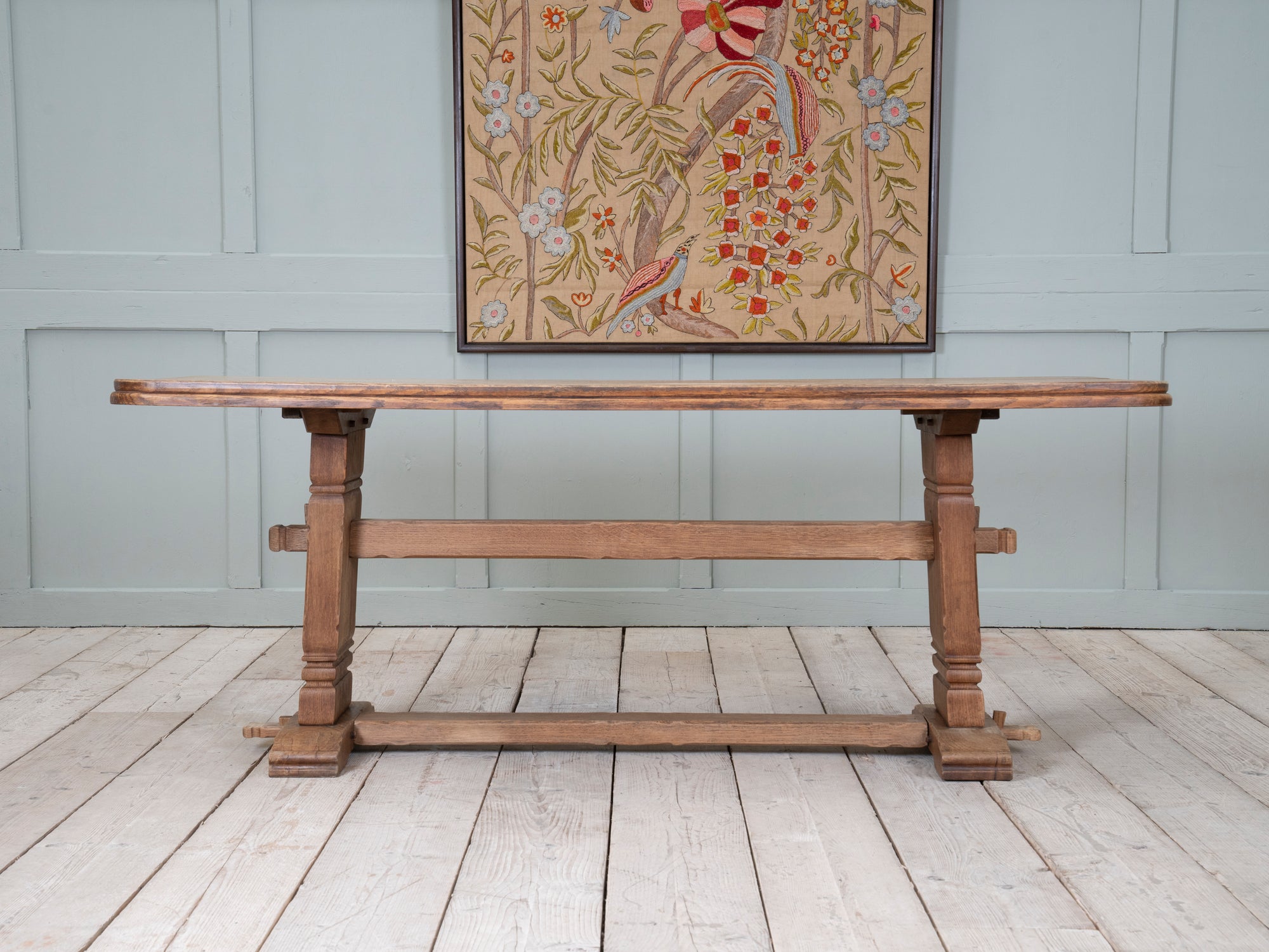 English Oak Arts & Crafts Refectory Table