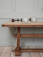 A Twin Holophane Ceiling Light