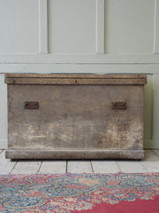 A Large George III Painted Pine Chest