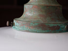 The Capel Mawr Opaline Glass Pendant in Verdigris