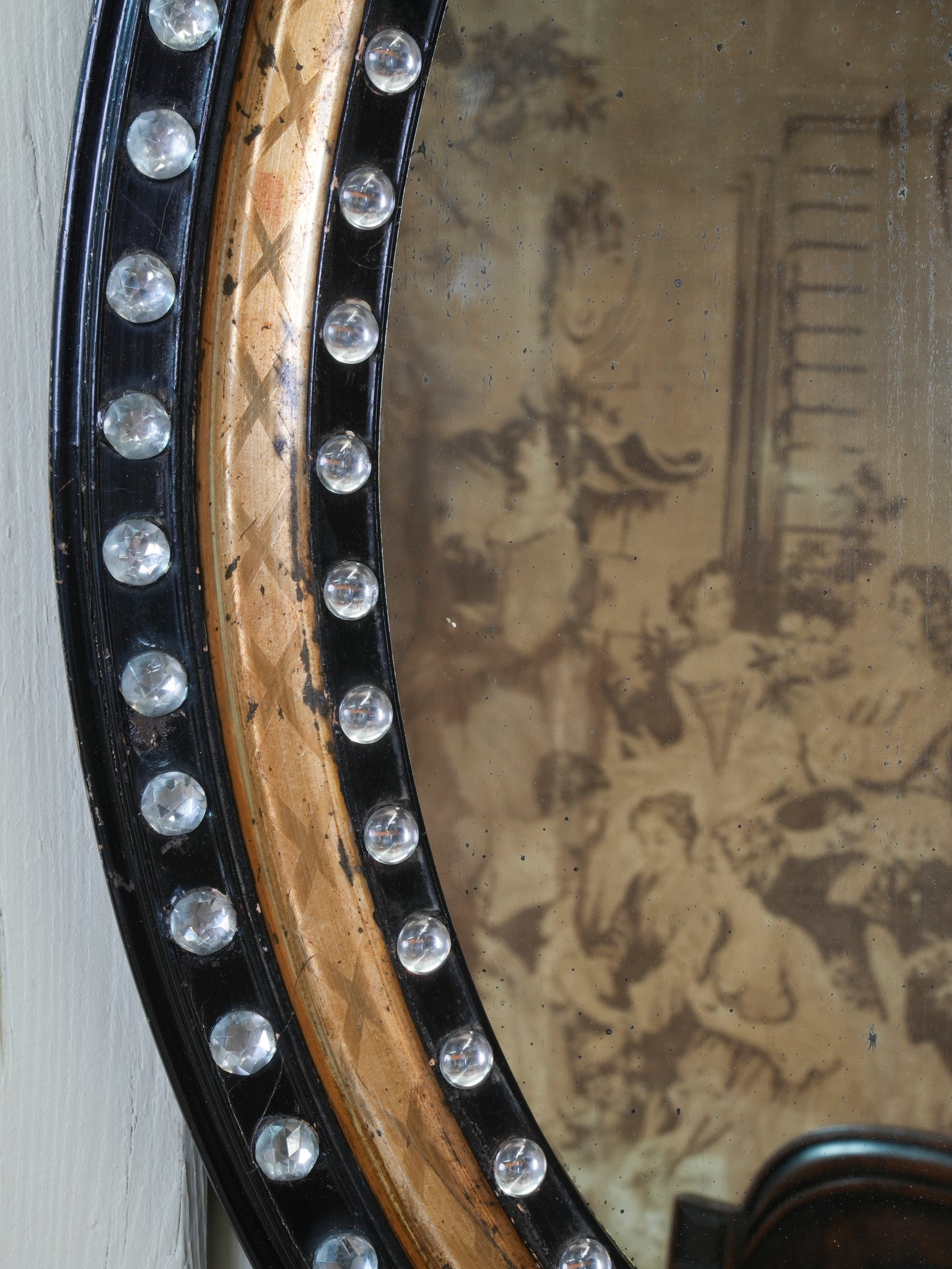 19th Century Irish Wall Mirror Drew Pritchard Ltd