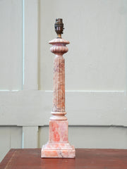 A 19th Century Marble Column Table Lamp