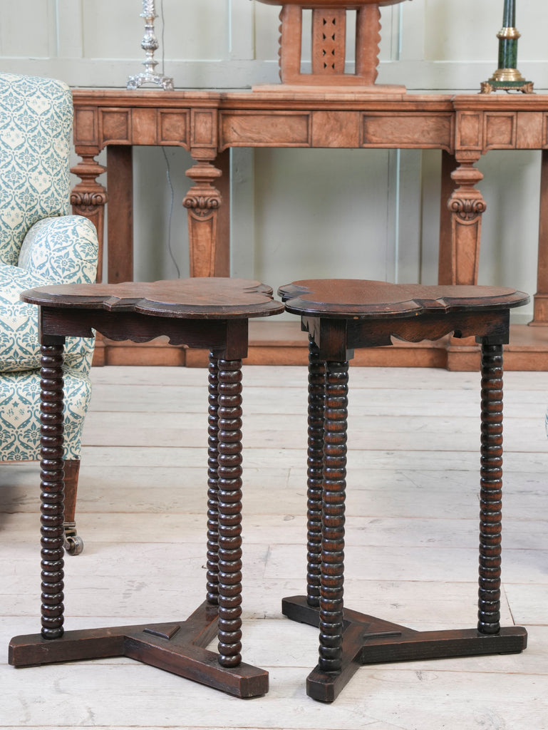 A Pair of Oak Side Tables Drew Pritchard Ltd