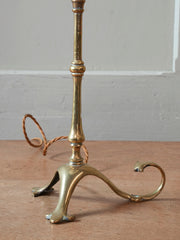 Opaline & Brass Table Lamp