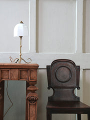 Opaline & Brass Table Lamp