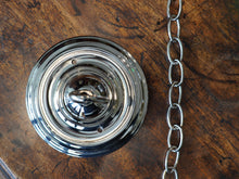The Capel Mawr Opaline Glass Pendant in Nickel