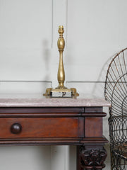 A Brass Baluster Form Table Lamp