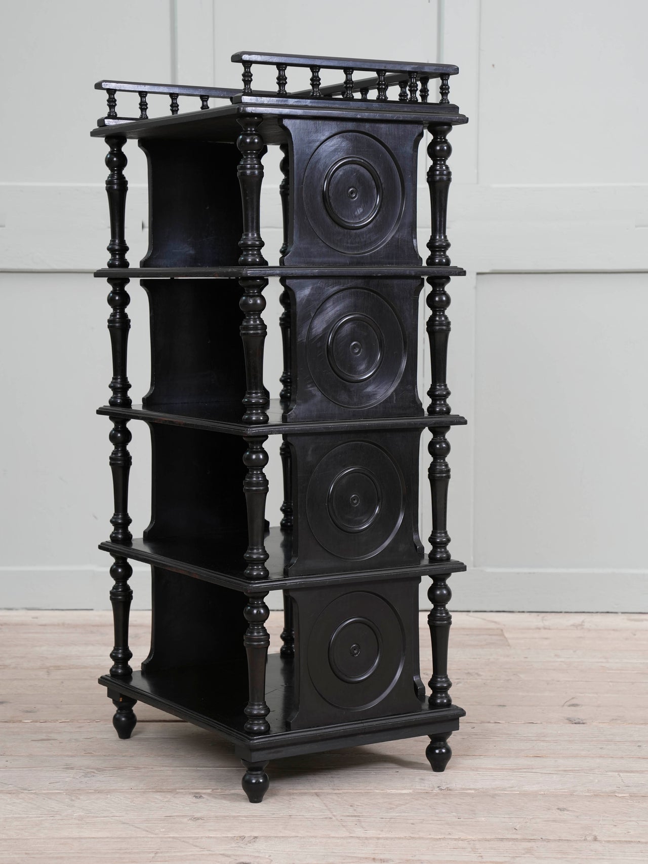 Ebonised Etagere