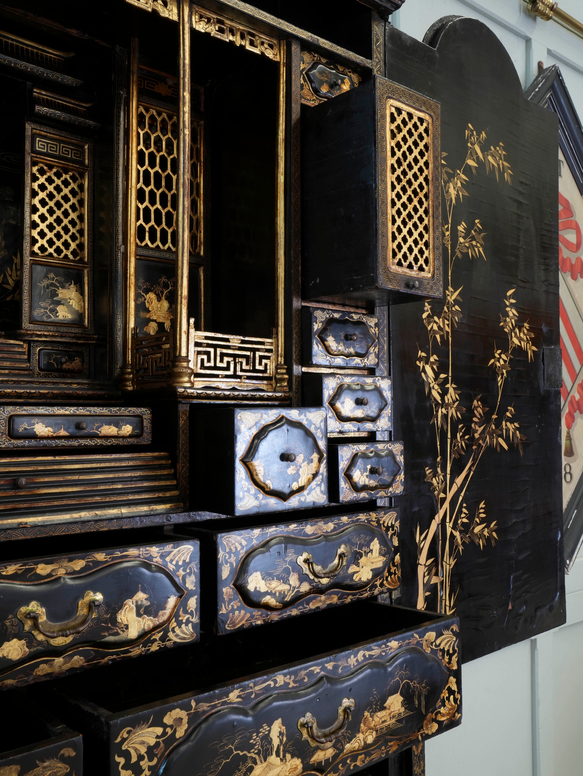 An 18th Century Chinese Export Bureau Cabinet