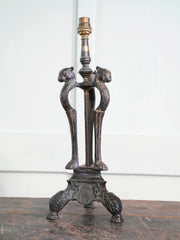 A 19th Century Bronze Table Lamp in the  Egyptian Style