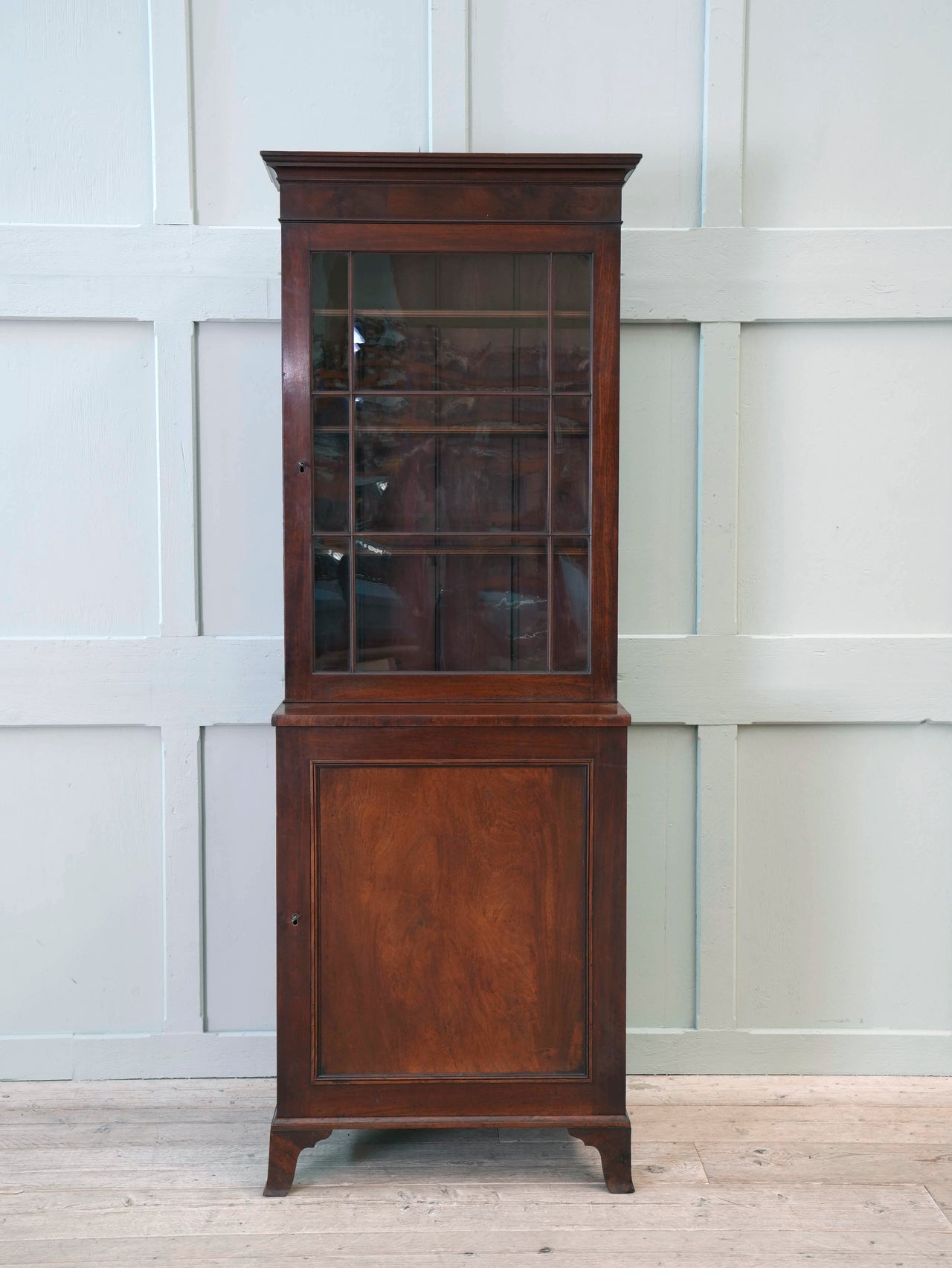 A William IV Mahogany Bureau Bookcase